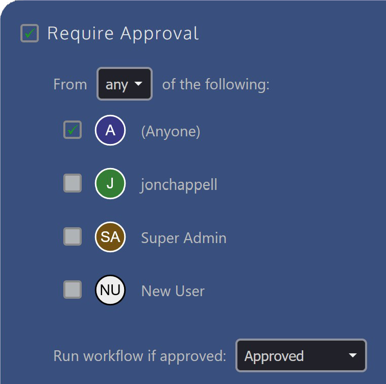 Needs Approval Workflow